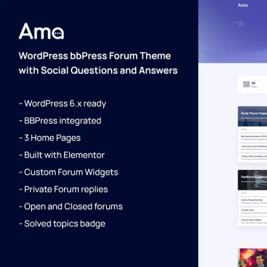 AMA – WordPress bbPress Forum Teması_6601729241aeb.png